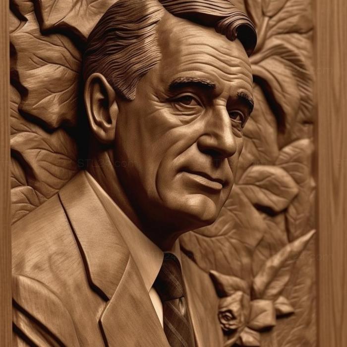 Famous (Cary Grant 4, 3DFMS_6715) 3D models for cnc